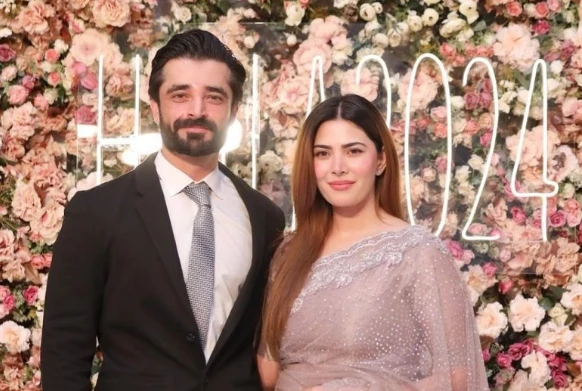 Naimal Khawar & Hamza Ali Abbasi exude charm at Women Leader Awards