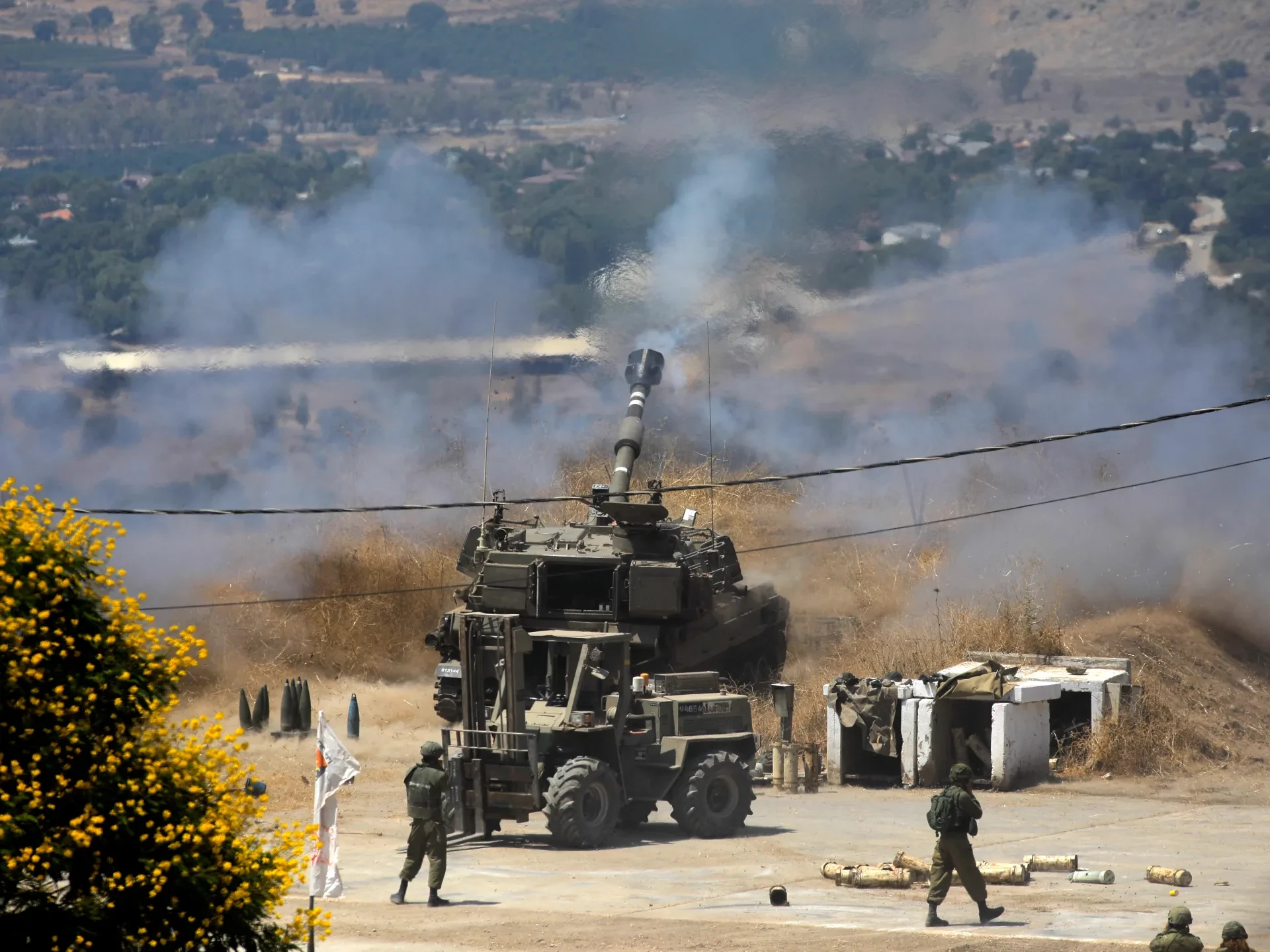 First Israeli strikes on east Lebanon kill two Hezbollah members: security sources