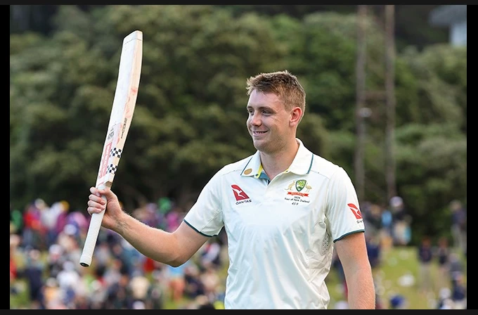 Green century steers Australia to 279-9 in first New Zealand Test