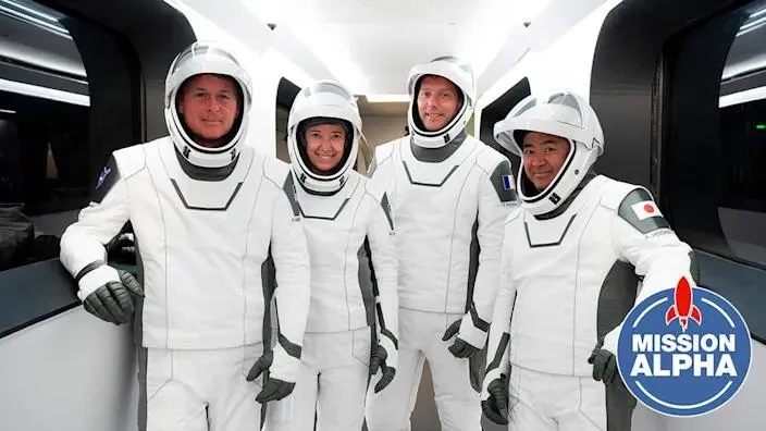 Crew of four set to blast off to space station