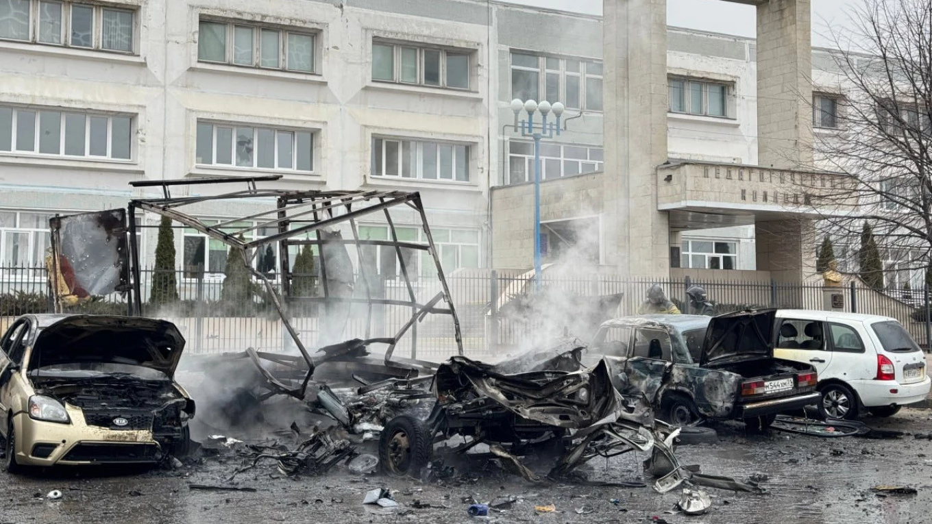 Fatal Ukrainian strikes rock Russia as vote cements Putin's grip