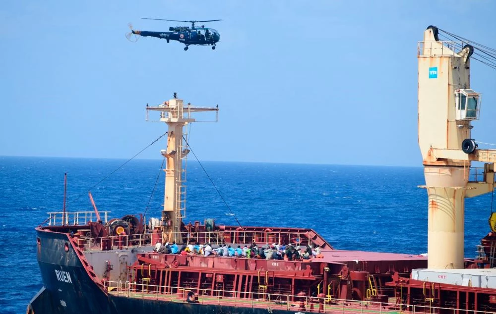 India recaptures ship MV Ruen from Somali pirates, rescues crew