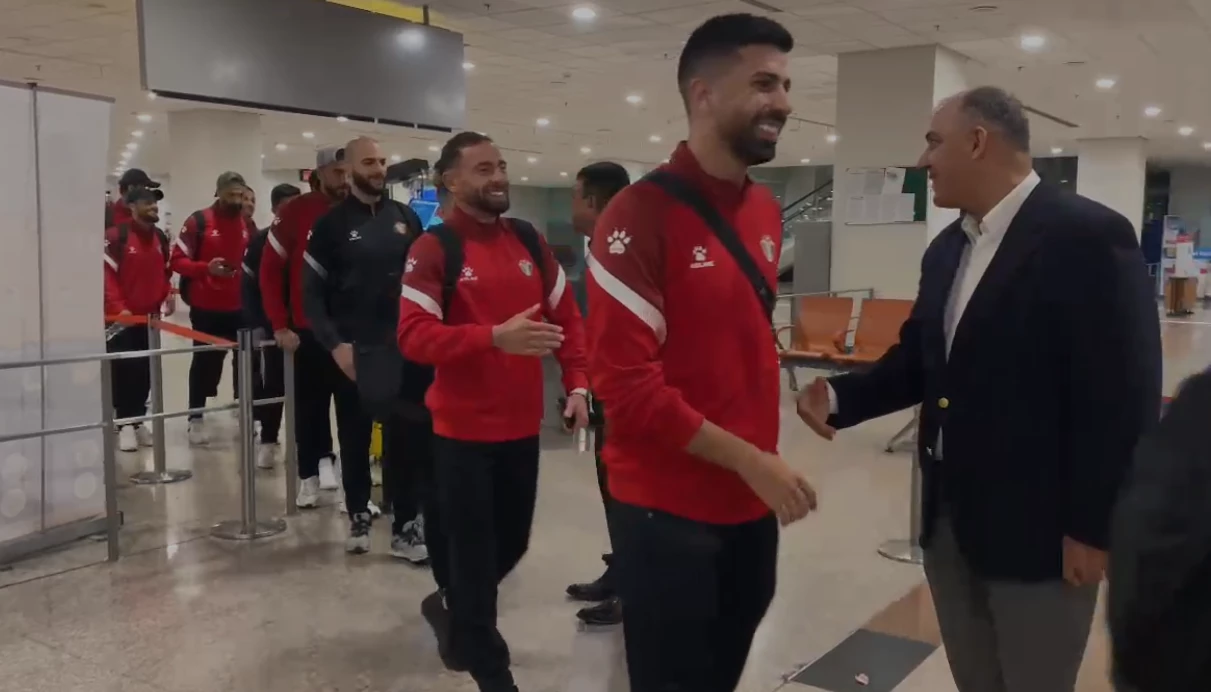Jordanian football team arrives in Pakistan to play FIFA World Cup 2026 qualifier