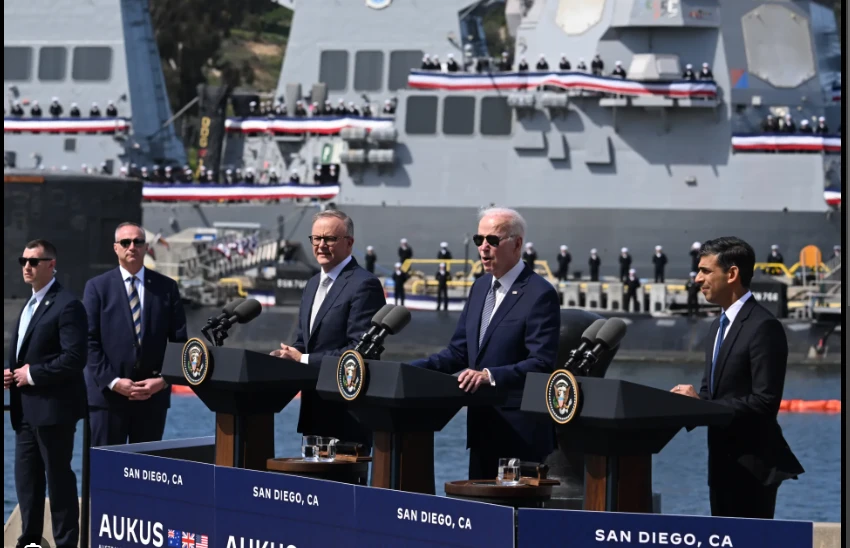 Australia vows AUKUS nuclear-powered subs 'going to happen'