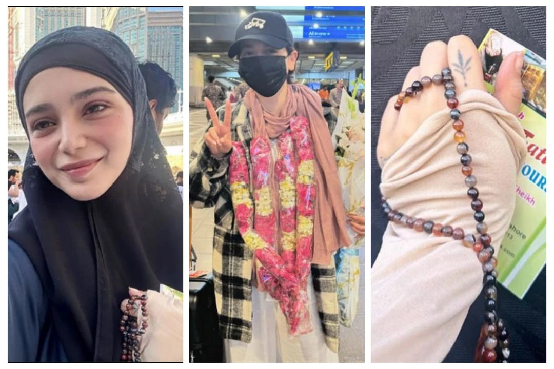 Hania Aamir back from Umrah, Aima Baig shares snaps from Makkah