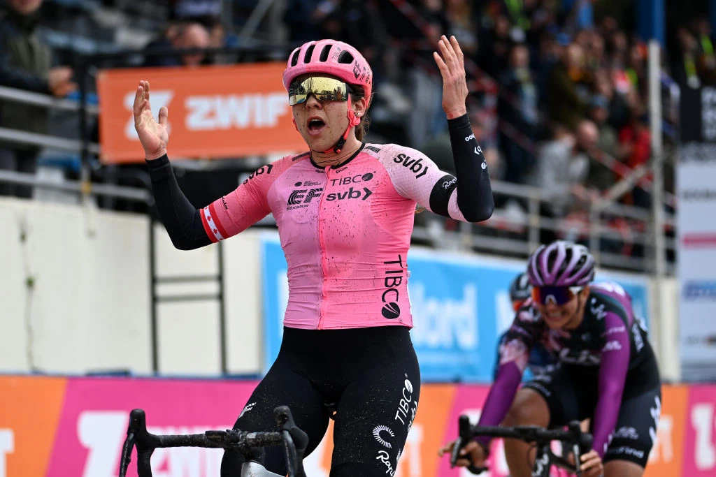 Belgian Kopecky wins thrilling women's Paris-Roubaix