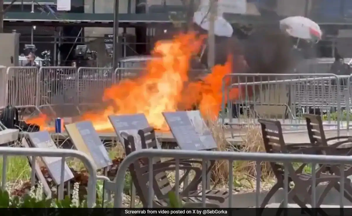 Man sets self on fire outside Trump trial: police