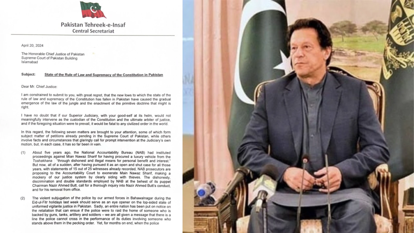Imran Khan lashes out at Chief Justice again