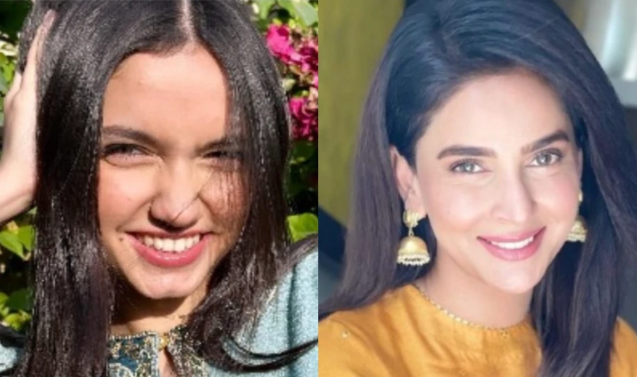 Aina Asif over the moon after winning profound words from Saba Qamar