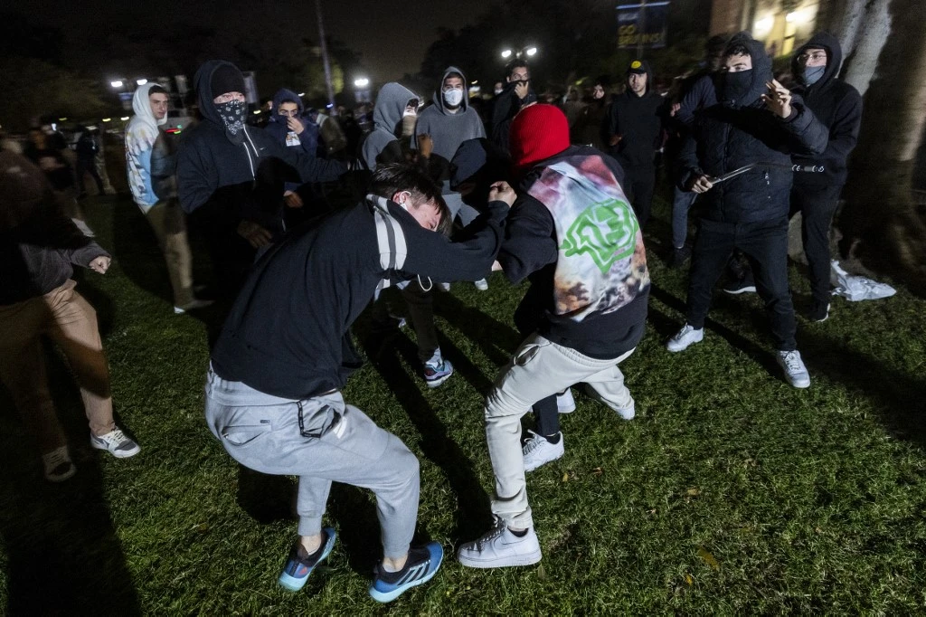 Clashes at UCLA pro-Palestinian protests in US campus unrest