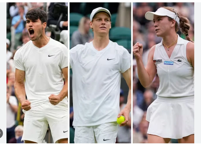 Sinner, Alcaraz eye Wimbledon semi-finals, Sun targets history