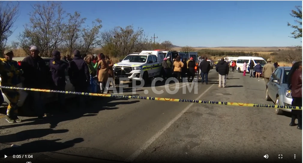 Twelve children killed in S.Africa school minibus blaze