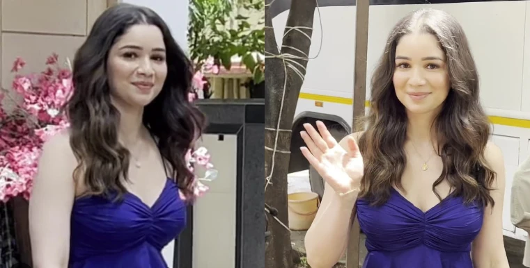 Cinderella in town: Sara Tendulkar turns heads in blue mini-dress