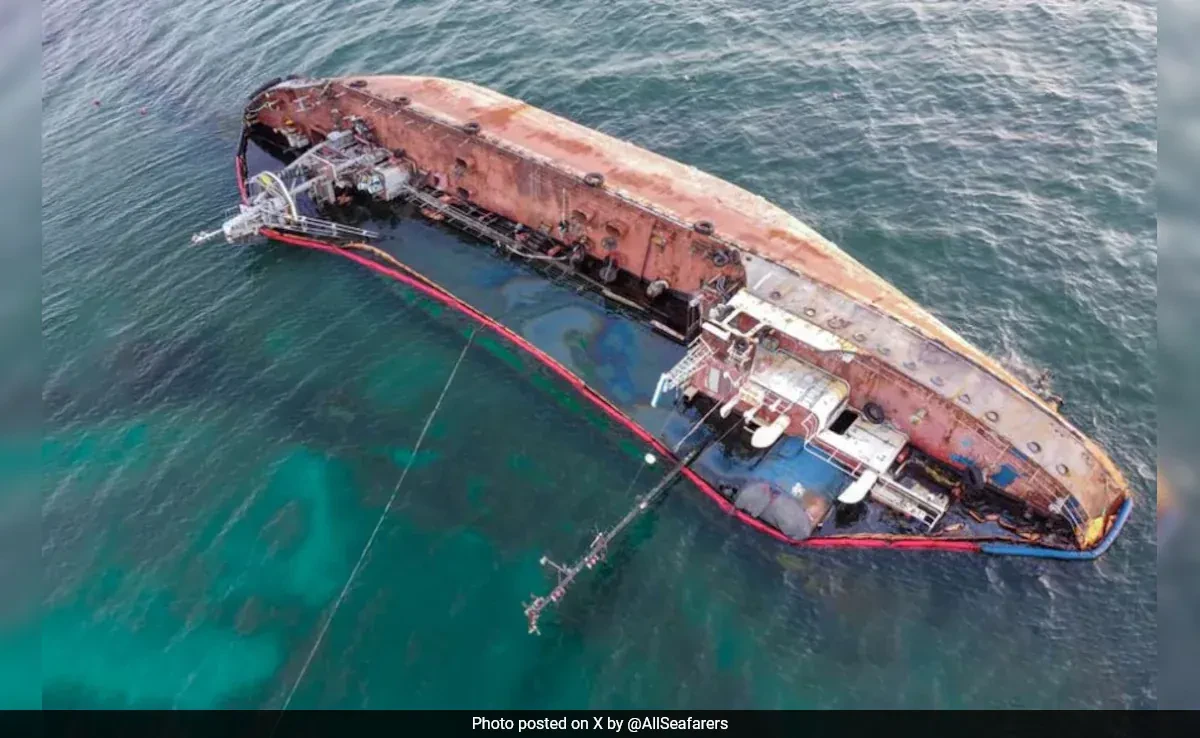 Nine rescued, one dead after oil tanker capsizes off Oman