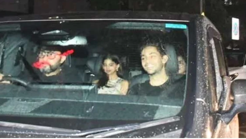 Abhishek Bachchan grabs eyeballs after driving dinner ‘date’ for Suhana Khan & Agastya Nanda