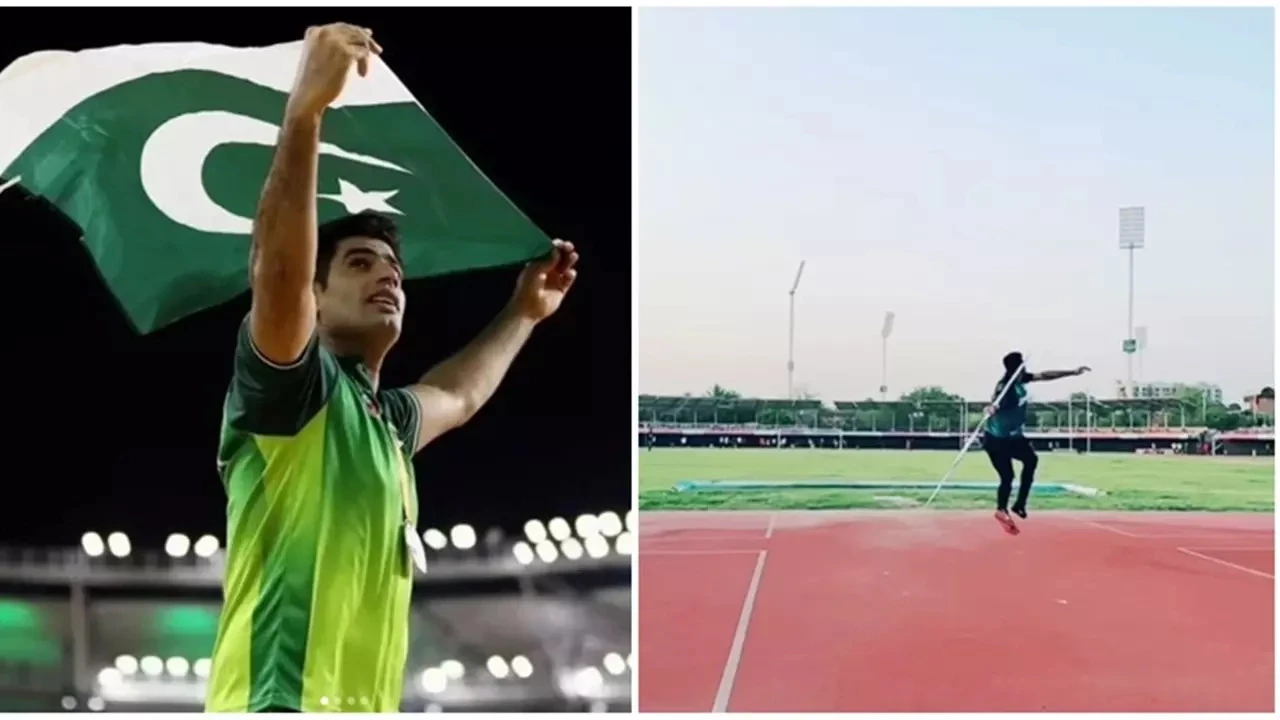 Pakistani athletes Arshad Nadeem and Faiqa Riaz depart for Paris Olympics