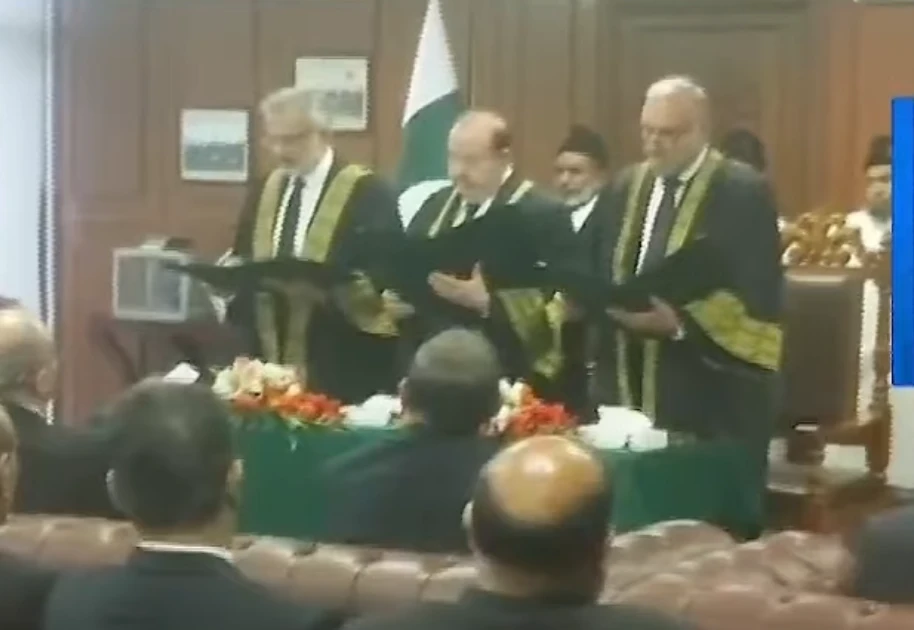 Justices Masood, Miankhel sworn in as Supreme Court ad hoc judges