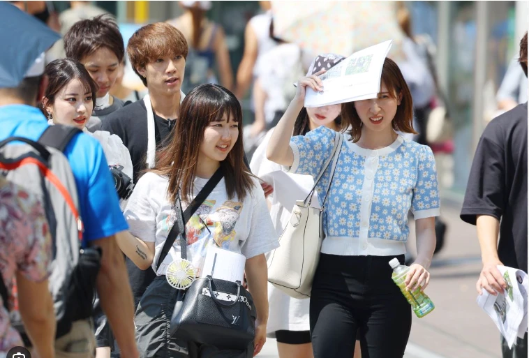 Japan sees hottest July since records began