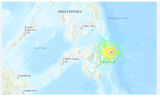 6.8-magnitude earthquake hits off Philippines' Mindanao: USGS