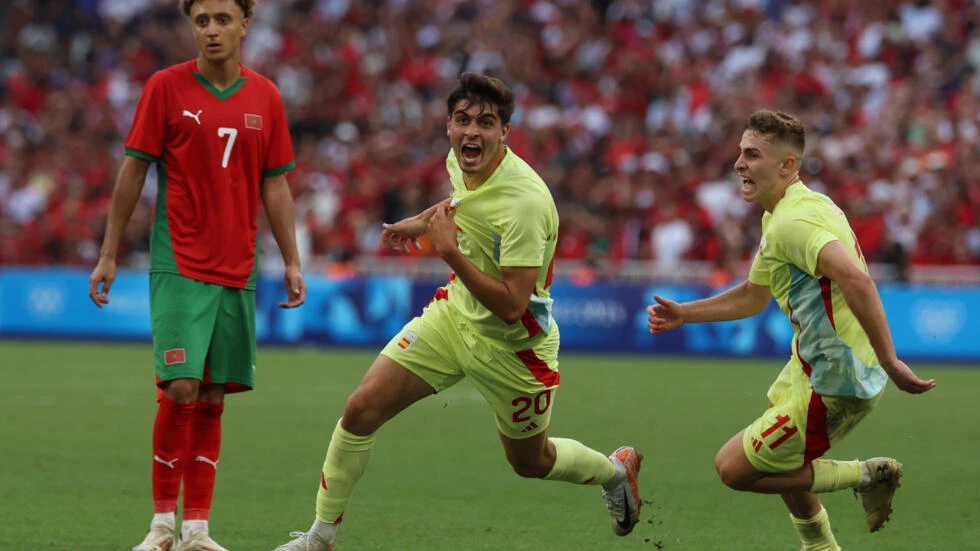 Spain defeats Morocco to advance to Olympic men's football final