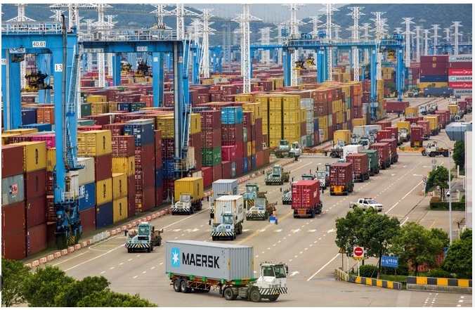 China notches steady export growth in July as imports surge