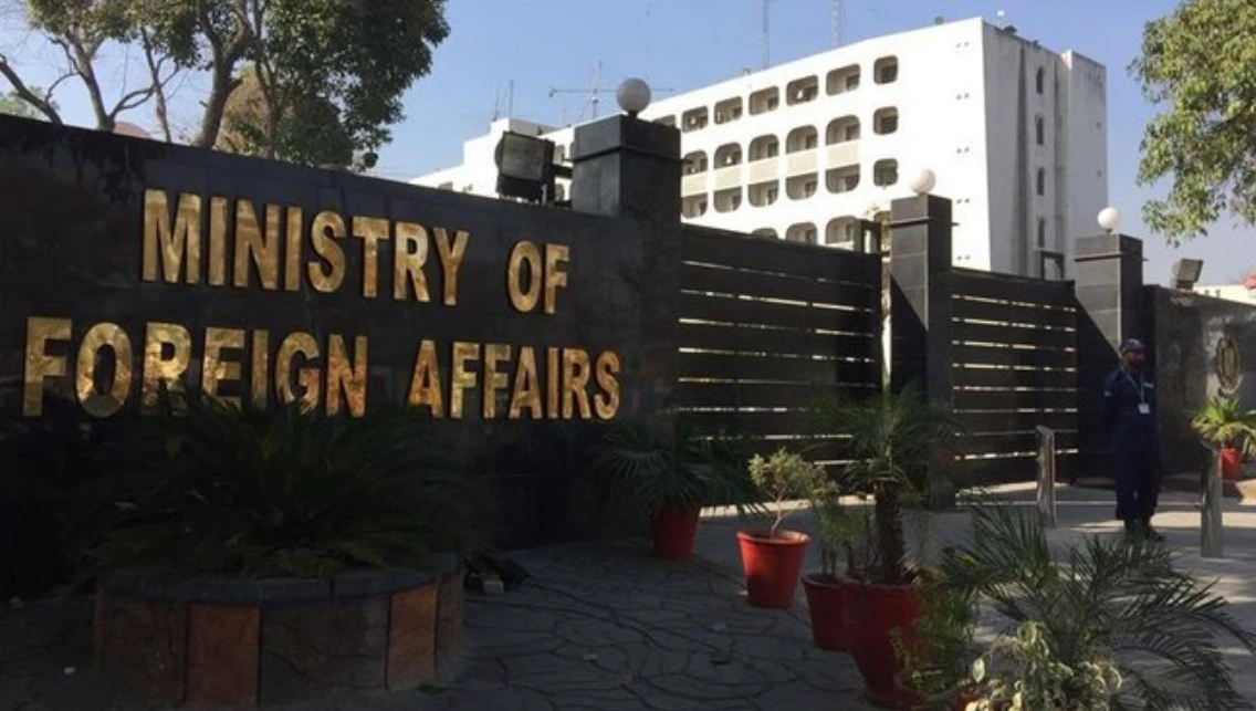 Foreign Office on fire