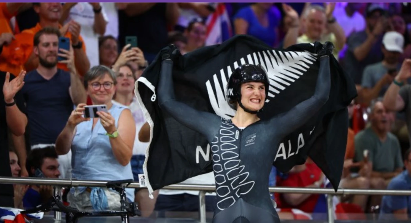 New Zealand cyclist Andrews wins women's Olympic keirin gold 