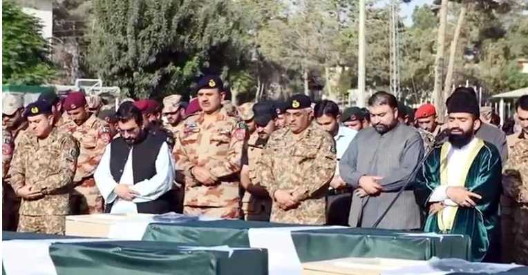Martyred Pakistan Army personnel laid to rest