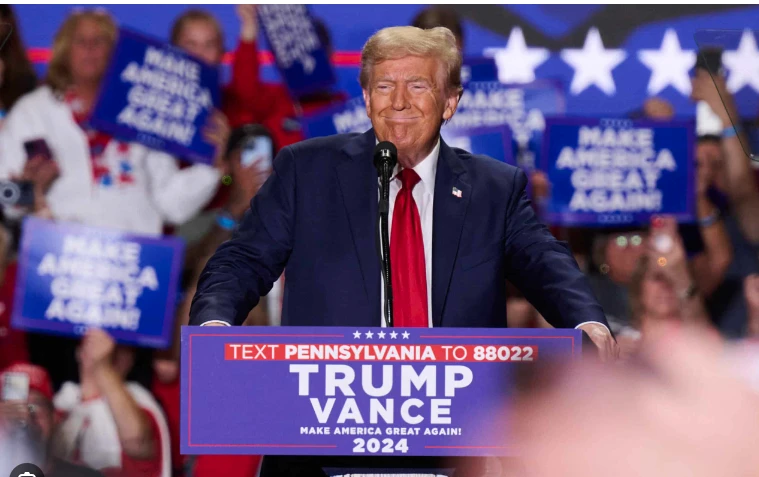 Trump urges 'violent' police crackdown as Harris campaigns in Nevada
