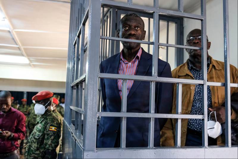 Ugandan opposition leader Besigye appears in military court