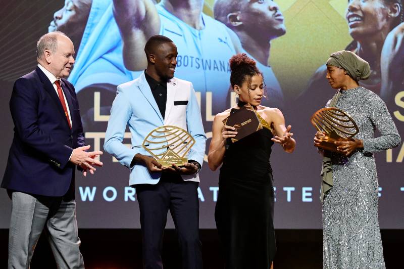 Olympic stars Hassan and Tebogo receive 'athletes of the year' award