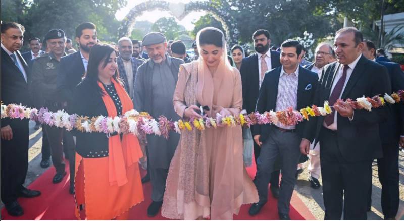 CM Maryam inaugurates flowers exhibition at Jilani Park Lahore