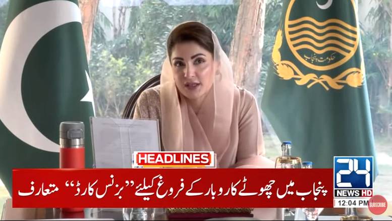 CM Maryam to unveil Karobar Card to promote small businesses in Punjab