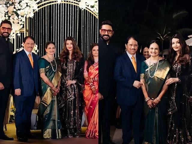 Aishwarya-Abhishek attend wedding reception in Mumbai amid divorce rumors