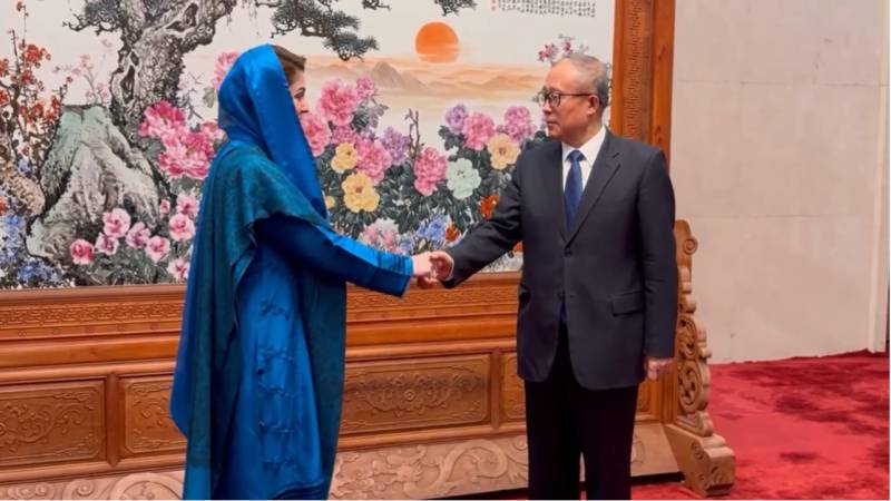Maryam Nawaz meets National People's Congress Standing Committee vice chairman