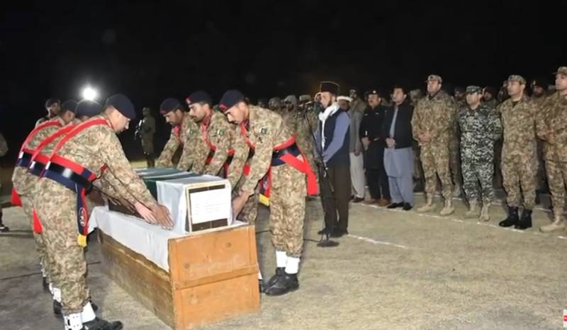 Funeral prayers of Major Awais Shaheed offered in Miran Shah