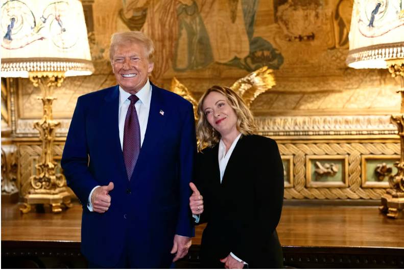 Italy’s PM Meloni meets Trump during Florida visit