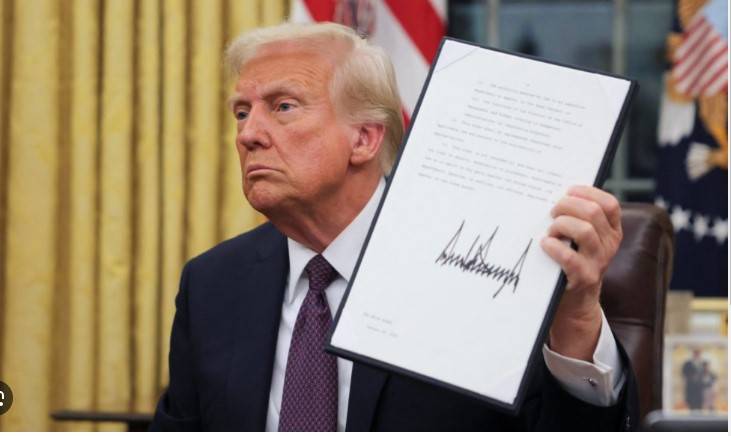 Trump signs order to get 'transgender ideology' out of military