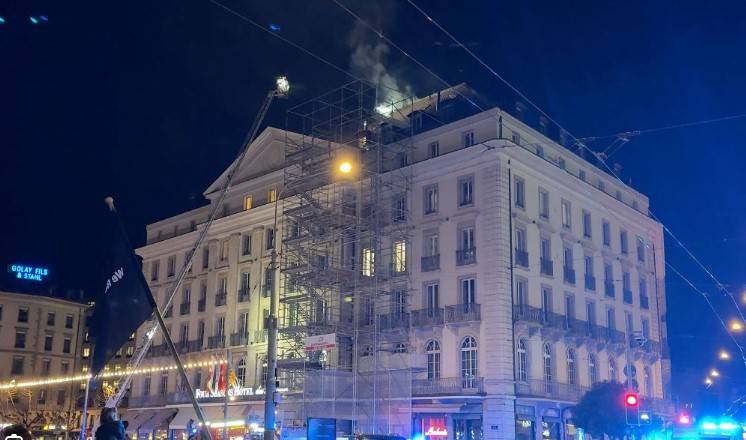 Fire breaks out at Switzerland's oldest luxury hotel