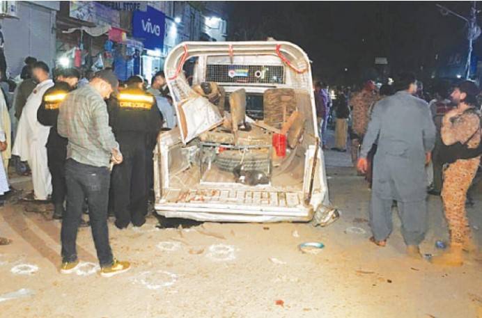 Four Balochistan Levies personnel, civilian martyred in DI Khan bomb blast