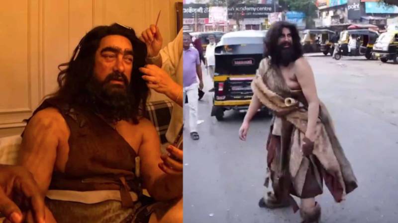It was not Amir Khan in a caveman getup roaming on Mumbai roads, confirms source