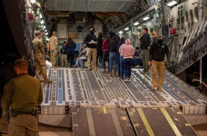 US flies back expelled Indian migrants
