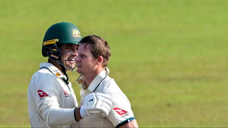 Smith and Carey tons put Australia into lead in second Sri Lanka Test