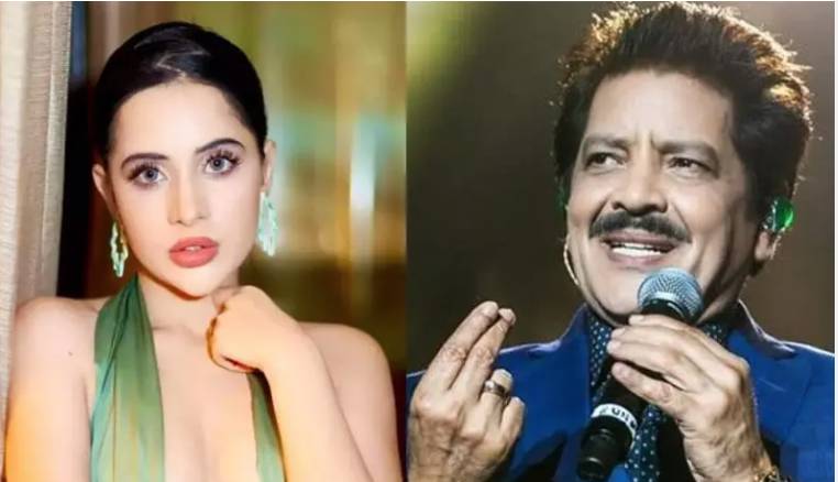 Urfi Javed’s tongue-in-cheek reaction to Udit Narayan’s kissing action with a girl at concert