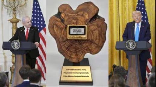 Israel PM gifts golden pager to Trump symbolising attack on Hezbollah