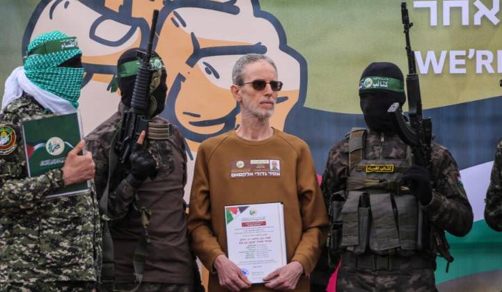 Hamas hands over three Israeli hostages in fifth Gaza exchange