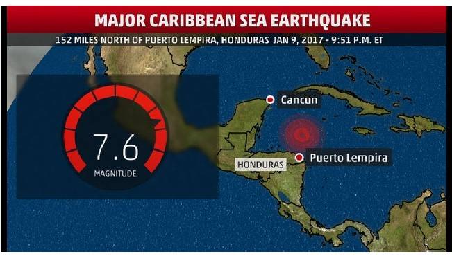 Magnitude 7.6 quake shakes Caribbean, tsunami warnings lifted