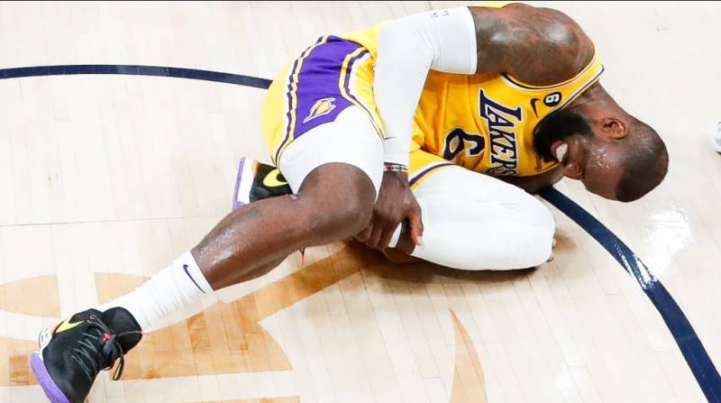 Sore ankle sidelines LeBron