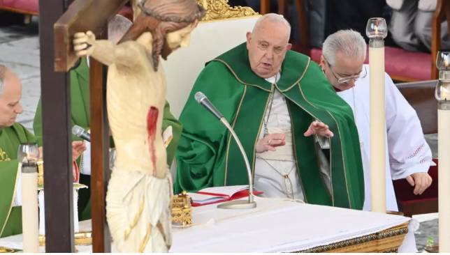 Use armed forces just for legitimate defence, says breathless pope