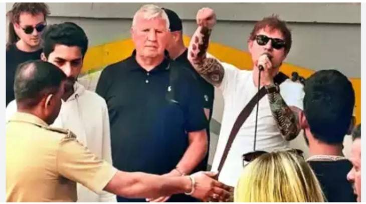 Indian police shut down Ed Sheeran's street gig
